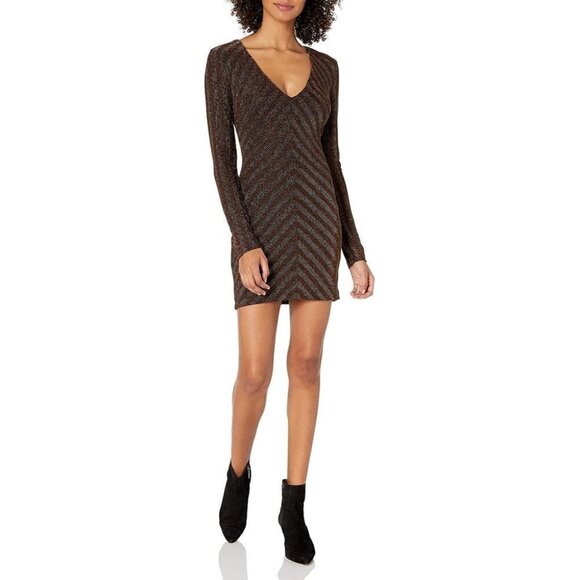 Dress the Population Maya Brown Bodycon Dress $149 - Picture 2 of 7